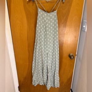 Elegant Mint Patterned wide leg jumper